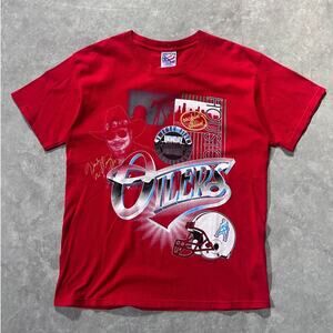 90s Vintage Houston Oilers Tee: Hank Williams Jr Monday Night Football Size M